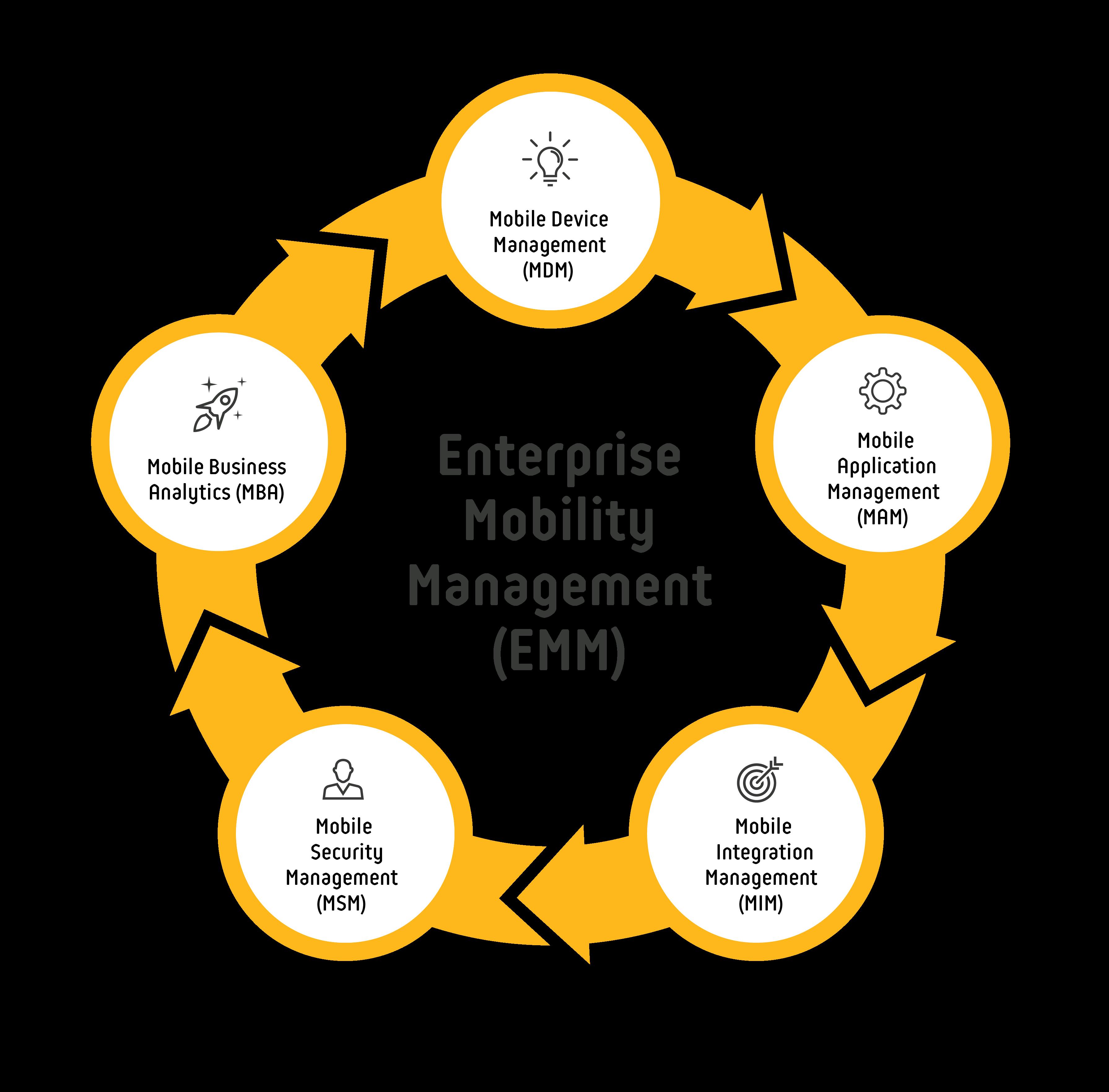 Diagram - The Enterprise Mobility Management (EMM) Sphere